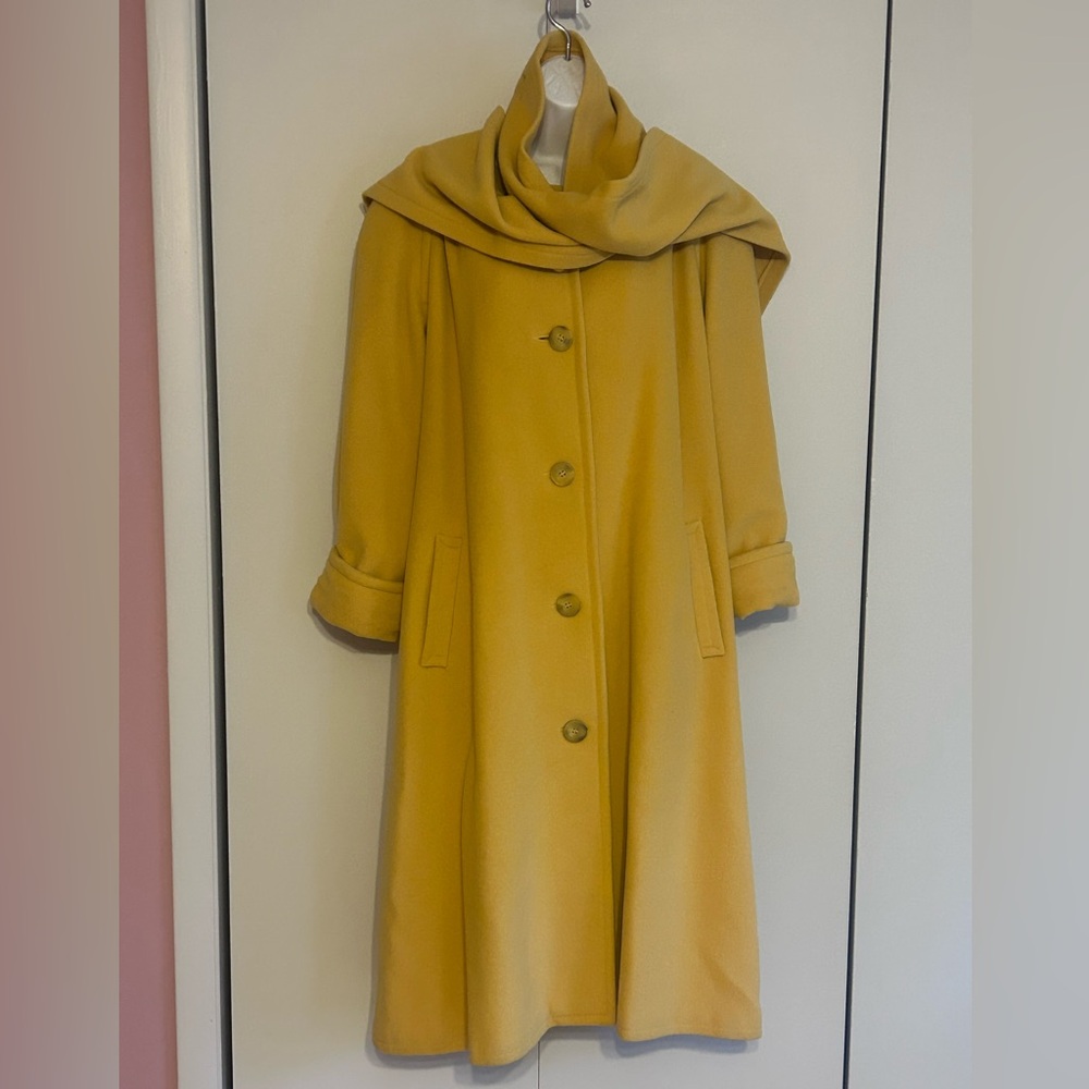 COPY - Carlo Balducci Scarf Wool Coat Size US 10/12, Eur40